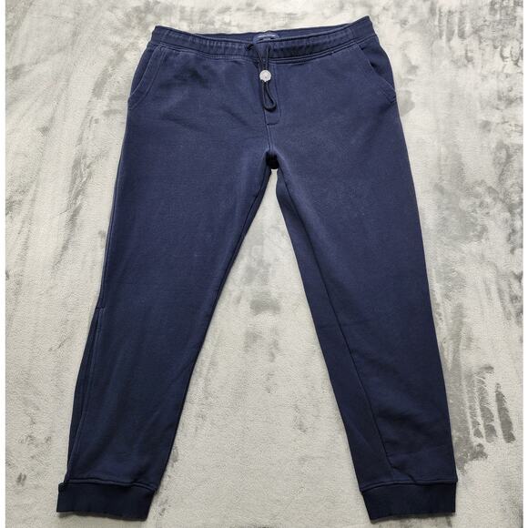 Tommy Hilfiger Pants Womens XL Blue Adaptive Cuffed Jogger Stretch Casual Lounge - Picture 1 of 16